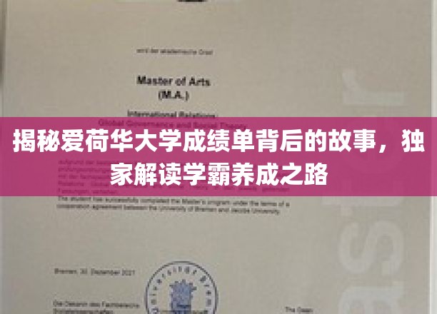 揭秘爱荷华大学成绩单背后的故事，独家解读学霸养成之路