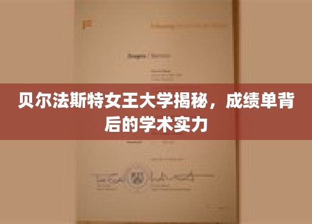 贝尔法斯特女王大学揭秘，成绩单背后的学术实力