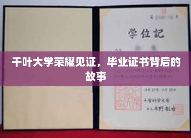 千叶大学荣耀见证，毕业证书背后的故事