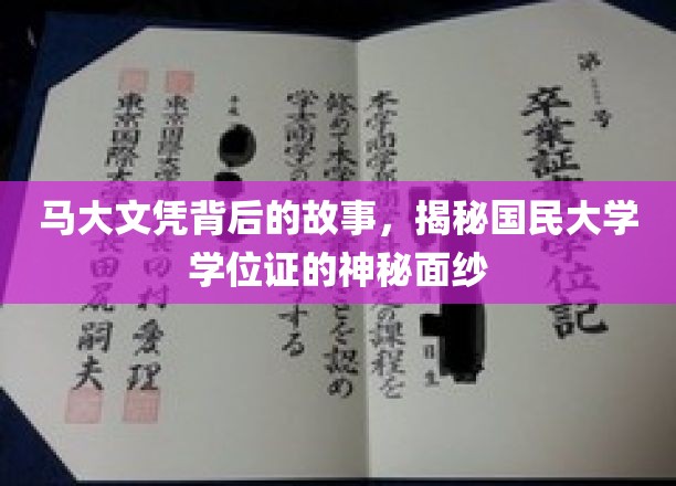 马大文凭之谜，国民大学学位证的非凡背后