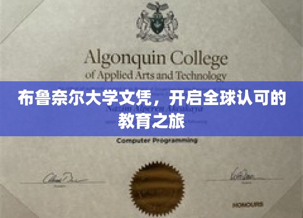 布鲁奈尔大学文凭，解锁国际通行证，开启精彩人生新篇章