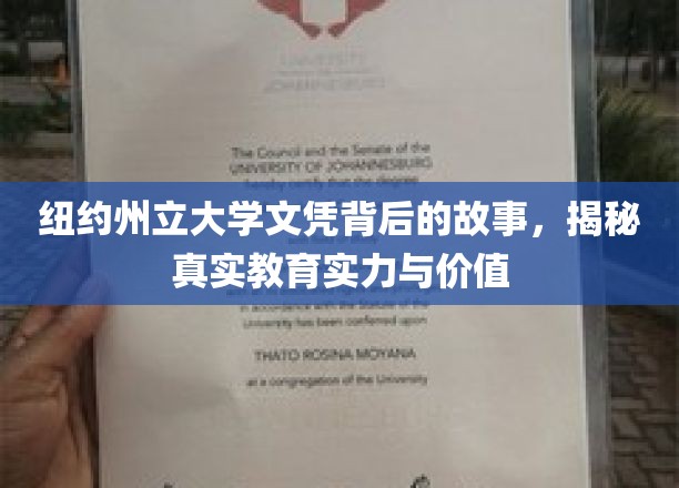 探寻纽约州立大学，文凭背后的教育魅力与价值解码