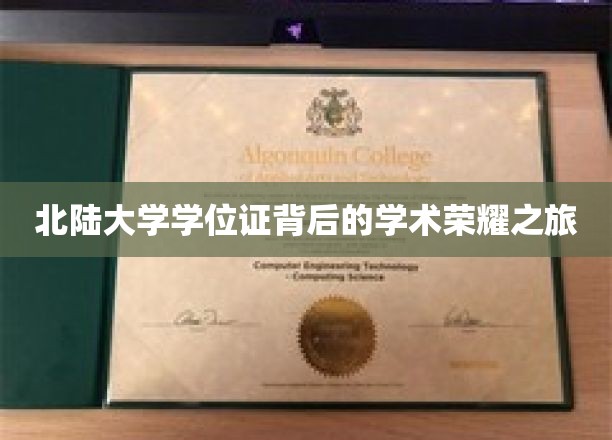 北陆大学学位证背后的学术荣耀之旅