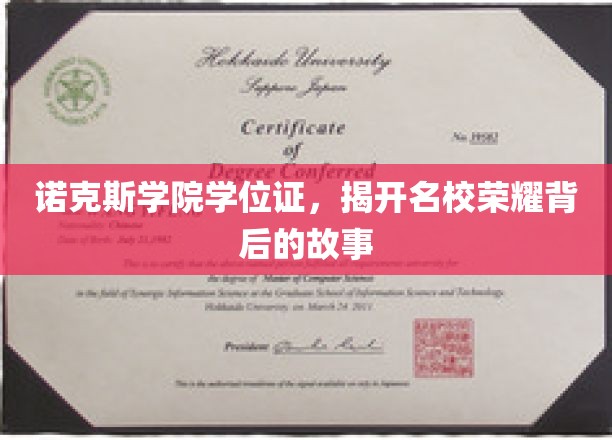 诺克斯学院荣耀背后的学位证传奇