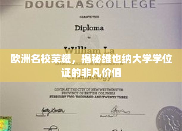 探寻维也纳大学学位证背后的欧洲名校光环