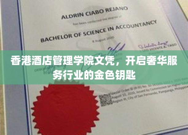 解锁香港酒店管理殿堂，文凭成就奢华服务之门