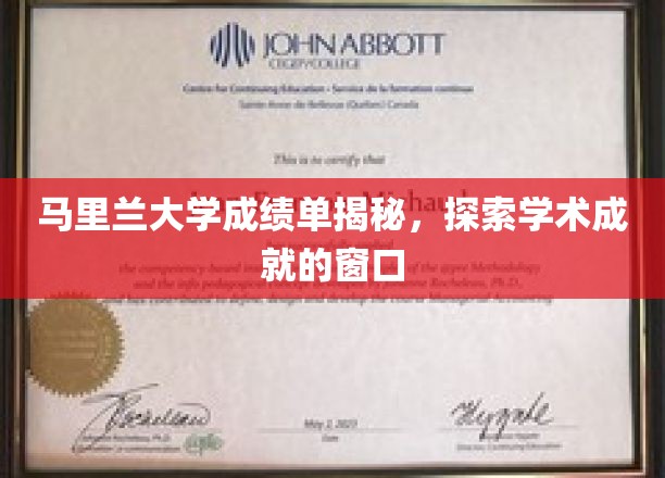 马里兰大学成绩单背后，一扇窥见学术辉煌的窗口