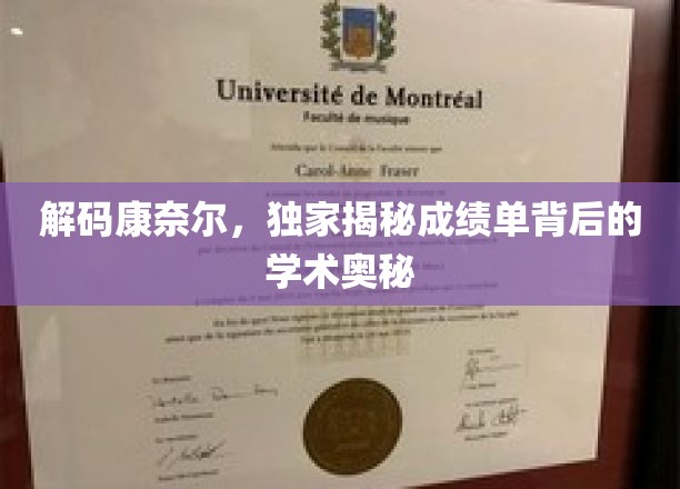 解码康奈尔，独家揭秘成绩单背后的学术奥秘