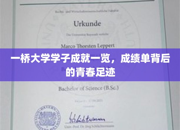 一桥英才，青春足迹，揭秘一桥大学学子非凡成就