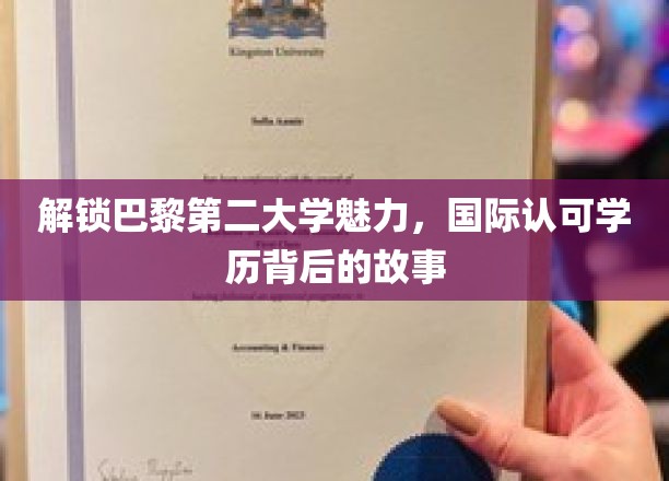 探寻巴黎第二大学，全球视野下的教育瑰宝
