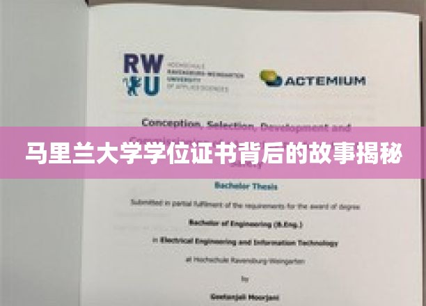 马里兰大学学位证书背后的故事揭秘