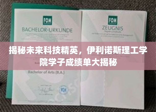 揭秘未来科技精英，伊利诺斯理工学院学子成绩单大揭秘