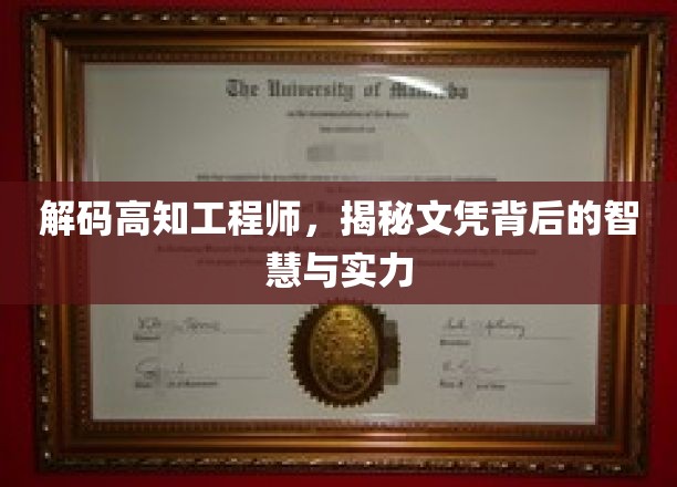 智慧工程师的文凭密码，解码实力与智慧的完美融合