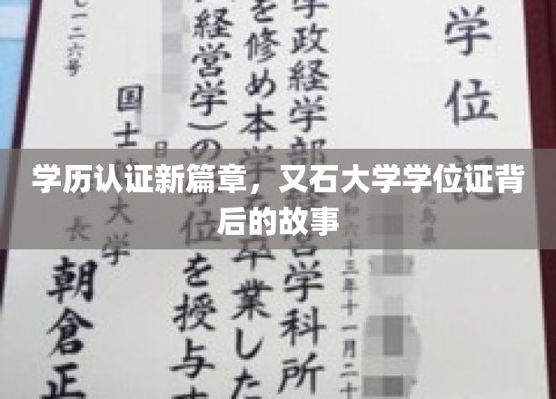 学历认证新篇章，又石大学学位证背后的故事