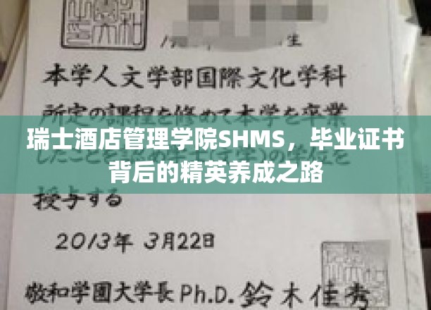 瑞士酒店管理学院SHMS，塑造未来酒店业精英的秘密摇篮