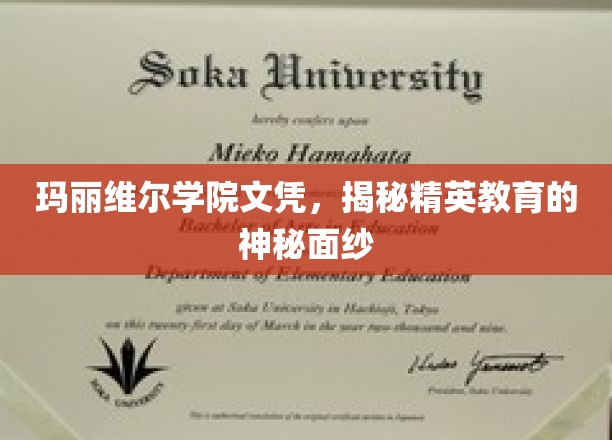 揭开玛丽维尔学院精英教育的神秘殿堂
