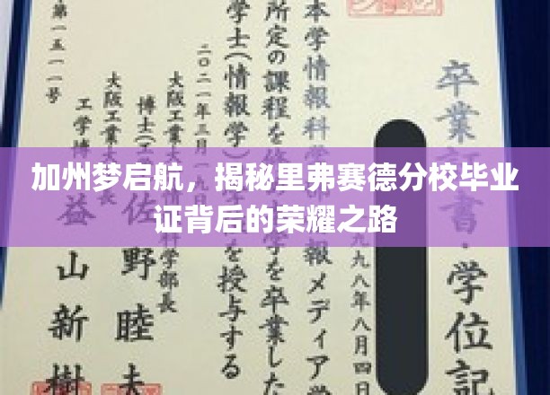 加州荣耀启程，里弗赛德分校毕业证见证的非凡蜕变