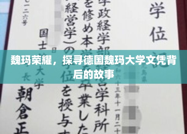 德国魏玛大学荣耀揭秘，探寻文凭背后的传奇历程