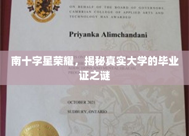 星辉下的学历传奇，揭秘南十字星大学的毕业证奥秘