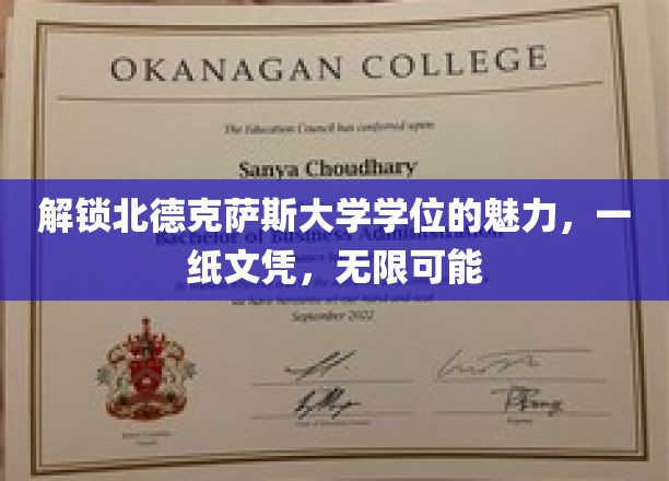 北德克萨斯大学学位，开启无限未来之门