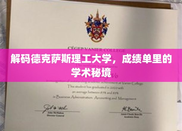 解码德克萨斯理工大学，成绩单里的学术秘境