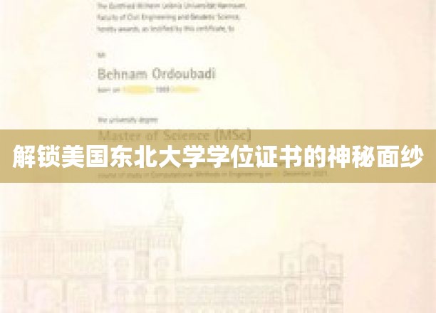揭开东北大学学位证书背后的独特魅力