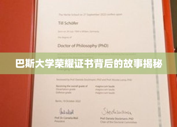 探寻巴斯大学荣耀证书背后的传奇历程