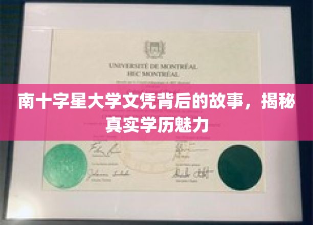 探索南十字星大学文凭背后的奥秘，学历魅力的真实面纱