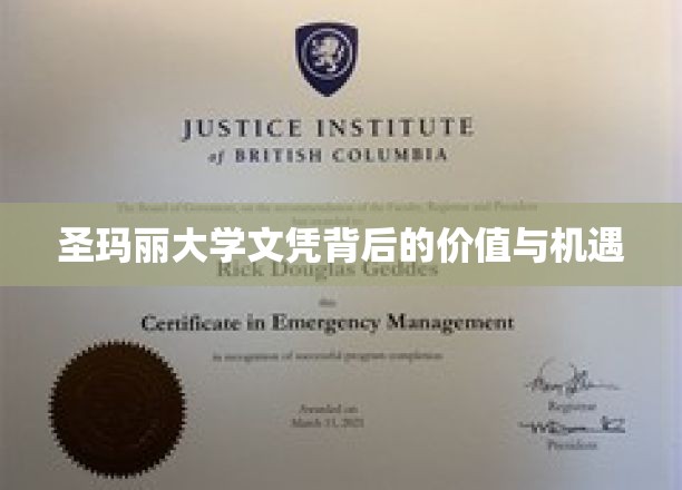揭开圣玛丽大学文凭的含金量，解锁无限职业发展之门