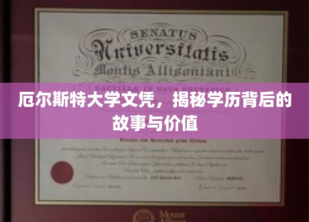 厄尔斯特大学文凭，揭秘学历背后的故事与价值