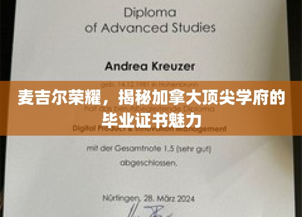 麦吉尔荣耀,揭秘加拿大顶尖学府的毕业证书魅力