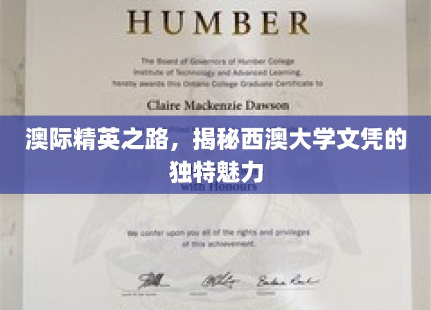 澳际精英之路，探寻西澳大学文凭的独特魅力