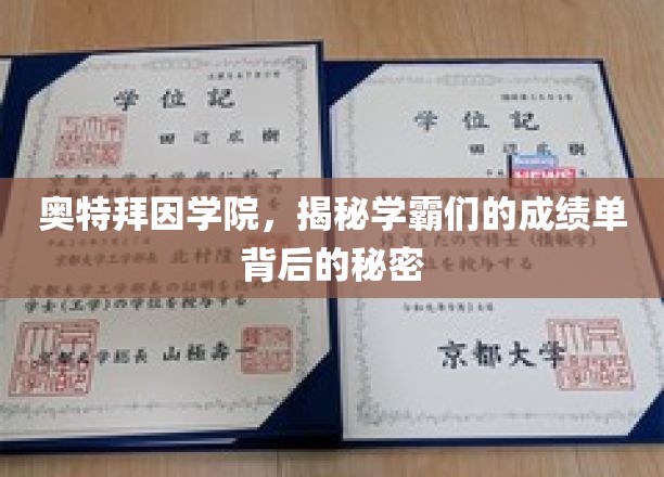奥特拜因学院，揭秘学霸们的成绩单背后的秘密