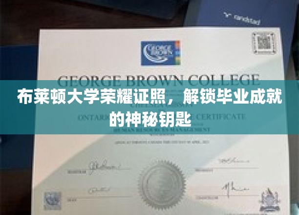 布莱顿大学荣耀证照，开启毕业成就的神秘钥匙