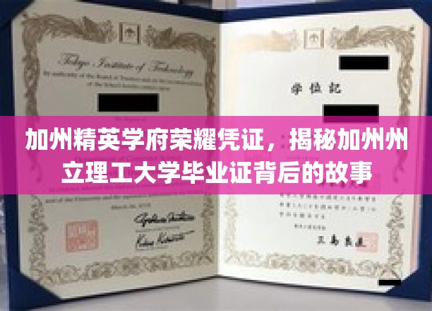 加州州立理工大学毕业证，探寻荣耀背后的独特历程