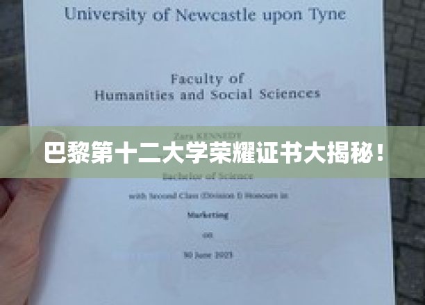 巴黎第十二大学荣誉证书背后的传奇故事揭晓