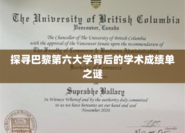揭开巴黎第六大学学术实力背后的神秘面纱