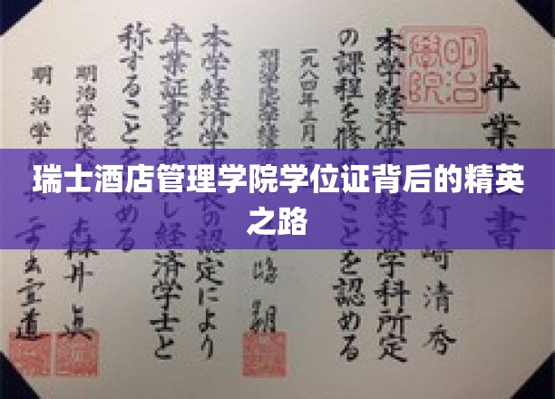 瑞士酒店精英摇篮，揭秘酒店管理学院学位证的璀璨之路