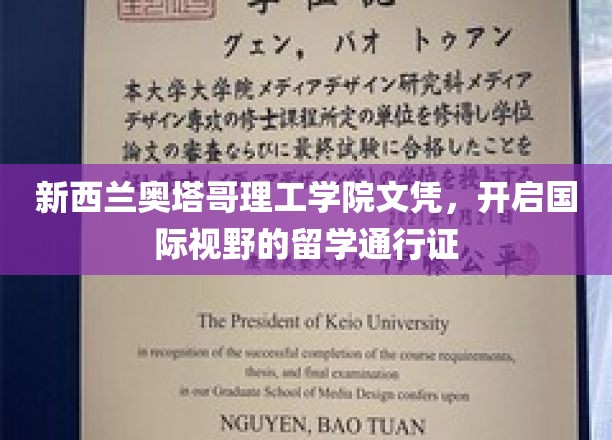 奥塔哥理工学院文凭，助你跨国界拓展全球视野