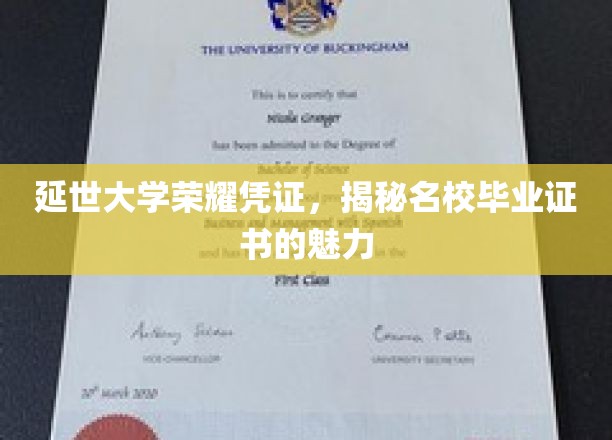 延世大学证书背后的荣耀，一窥顶级名校毕业证的独特魅力
