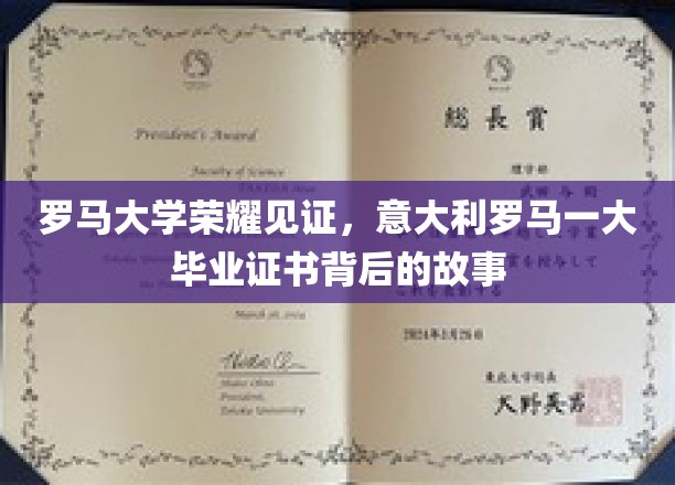 罗马大学荣耀见证，意大利罗马一大毕业证书背后的故事
