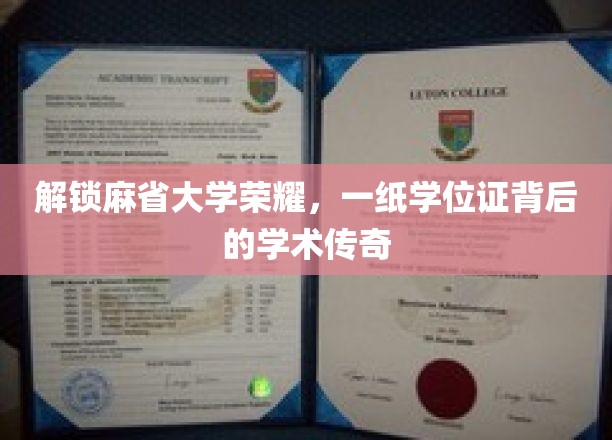 解锁麻省大学荣耀，一纸学位证背后的学术传奇
