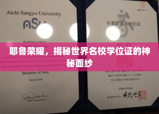 耶鲁学位证背后的传奇，一探世界名校证书的神秘魅力