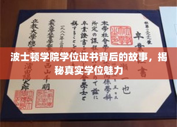 探寻波士顿学院学位证书的神秘面纱，一纸文凭背后的真实力量