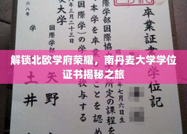 解锁北欧学府荣耀，南丹麦大学学位证书揭秘之旅