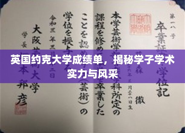 英伦学府风采展，约克大学学子成绩单背后的学术传奇