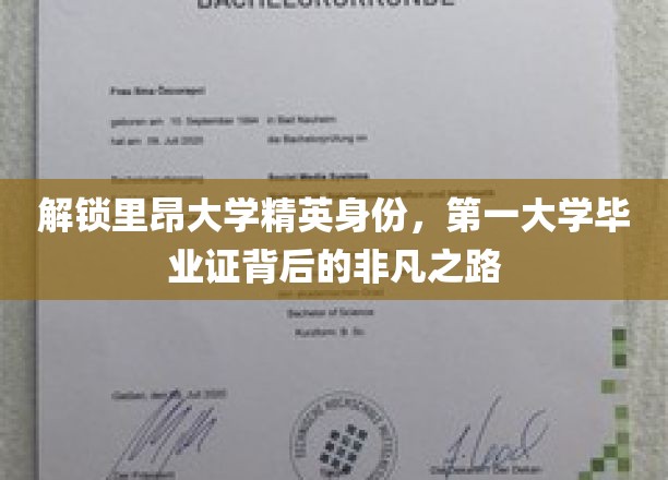 里昂大学荣耀之门，揭秘精英学子背后的卓越成长轨迹