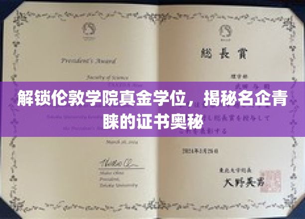 名企眼中的黄金文凭，伦敦学院学位的神秘吸引力揭秘