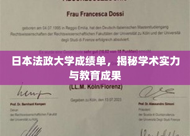 日法大学成绩单揭秘，实力派学府的教育奇迹
