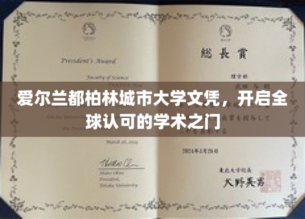 爱尔兰都柏林城市大学文凭，开启全球认可的学术之门